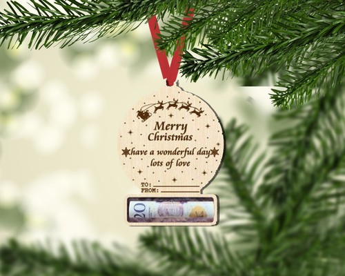 Christmas money card-