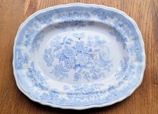 Vintage Victorian Staffordshire  Small Meat Platter  Asiatic Pheasants Pattern