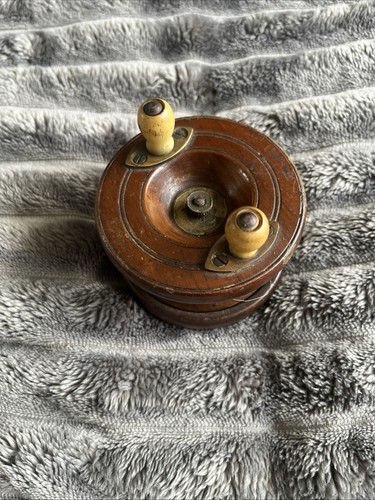Vintage wooden brass fishing - vintage,