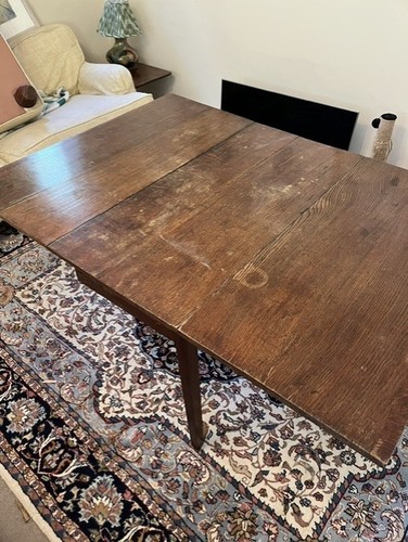 Antique mahogany drop leaf - antique,