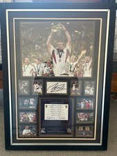 Authentic England Rugby Union World Cup 2003 Memorabilia signed by Martin Johnso