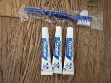 3x Travel-Size Fixodent Professional Denture Adhesive + Free Application Brushes