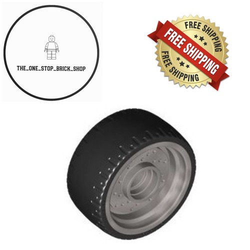 Lego flat silver wheel - , x