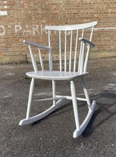 Vintage Rocking Chair Roland Rainer - Hagafors Mid Century Danish Skandi Modern