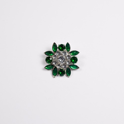 Silver green crystal - &,