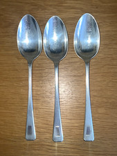 Vintage ELKINGTON Plate 3 x Serving Spoons