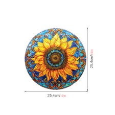 1/2X Flower Stained Static Cling PVC Privacy Glass Sticker Removable Window Film