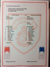 1966-67 Third Lanark v Queen