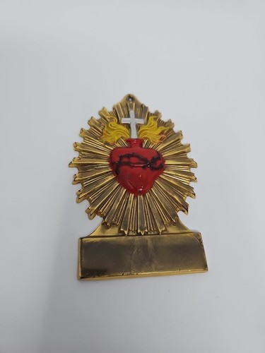 Antique sacred heart - , casket