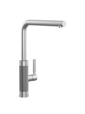 Tessuto L-spout Swivel Décor Steel Finish Tap8206
