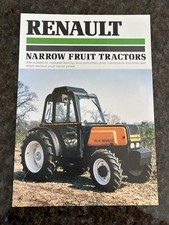 Renault Narrow Fruit Tractors Leaflet.. 70-14 F… 1990 Retro orchard. Ford MF