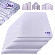 14PCS Clear Polycarbonate