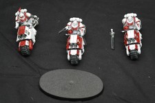 Pre-Loved Outrider Squad – White Scars Primaris Space Marines 40k Missing Base
