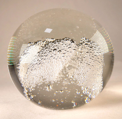 Glass paperweight multi colour - glass,