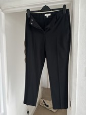 M&S Black Ankle Grazer Trousers 10