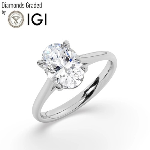 Oval solitaire labgrown - ,