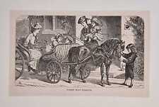 SIDNEY Basket Pony Phaeton (1878 Horse Carriage Driving Print Engraving)
