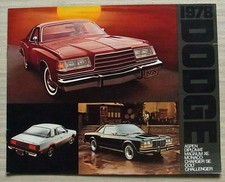 DODGE 1978 USA Car Sales Brochure #81-205-8002 ASPEN Diplomat MAGNUM Monaco ++