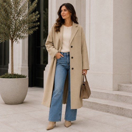 Topshop tall beige long - tall,