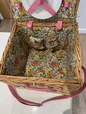 Vintage Wicker Picnic Basket -