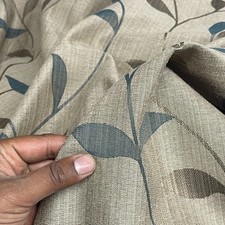 Brown Floral Teal Leaves