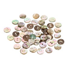 50Pcs Natural Shell Button, 2