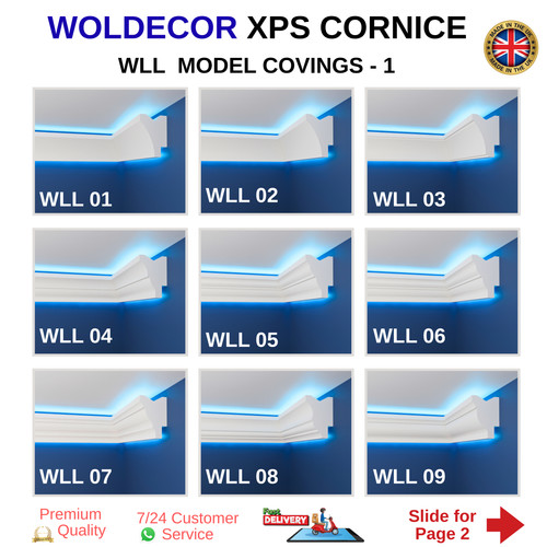 Coving cornice moulding led - cornice,