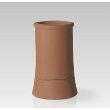 Roll Top Chimney Pot Black/Red