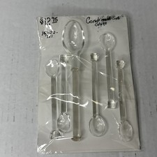 VINTAGE CLEAR GLASS CONDIMENT