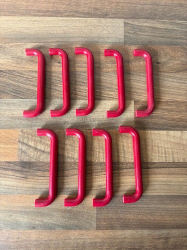 Vintage red plastic cabinet - red,