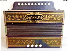 Hohner pokerwork melodeon - dg,