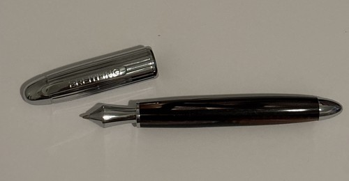 Breitling chrome ballpoint pen - breitling,