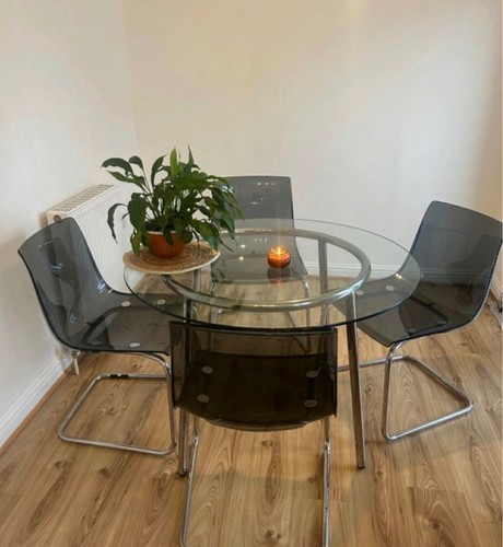 Ikea glass dining table - glass,