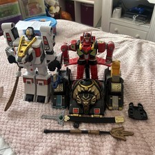 Mighty Morphin Power Rangers Deluxe Thunder Megazord, Assault Team & tiger zord