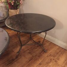 Round Granite Coffee Table 60cm D Excellent Condition Ideal for Cafe Restaurant