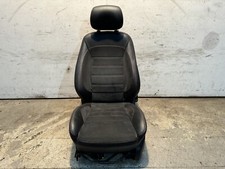 FORD MONDEO MK4 2011 FRONT PASSENGER SEAT HALF LEATHER RED STICHING  #28A