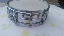 SUPER LUDWIG Pre Serial Chrome/BRASS COB Snare Drum Pre-SUPRAPHONIC 400 9.5/10! 