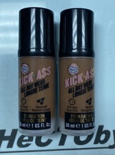 2 Lot Set Soap & Glory Kick Ass All Day Wear Foundation 1oz 12 Deep Tan