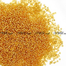 50g Glass Seed Beads Silver