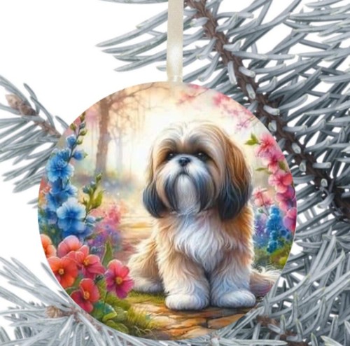 Lhasa apso dog - dog, bauble