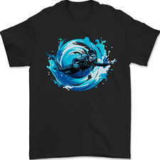 A Woman Scuba Diver Female Diving Mens T-Shirt 100% Cotton