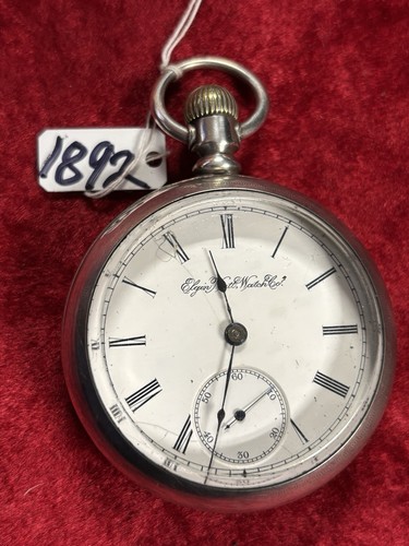 Antique 1892 elgin pocket - 1892,