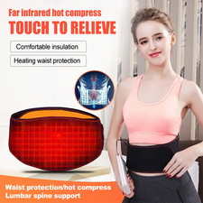 USB Electric Heating Pad Waist Back Support Relief Pain Warmer Belt Therapy Pad