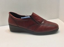 ROHDE Leather Burgundy Wedge