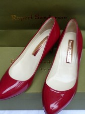 RUPERT SANDERSON/UK DESIGNER/WOMEN'S COURT SHOES UK4.5/37.5/RASPBERRY colour/