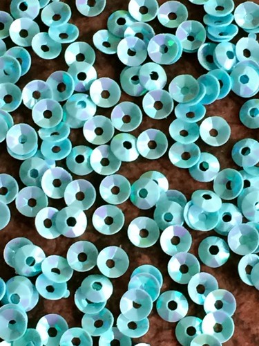 Sequins 4mm pastel - pastel, blue