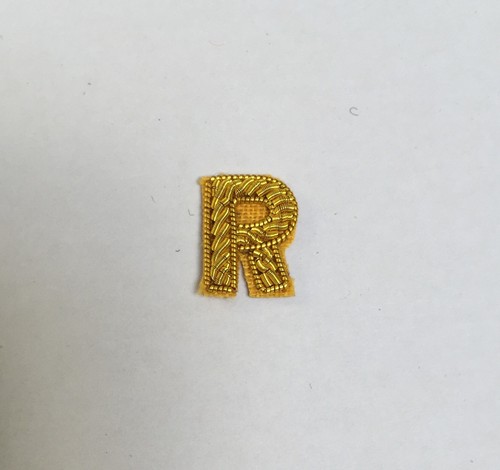 Gold embroidered retired - gold, r