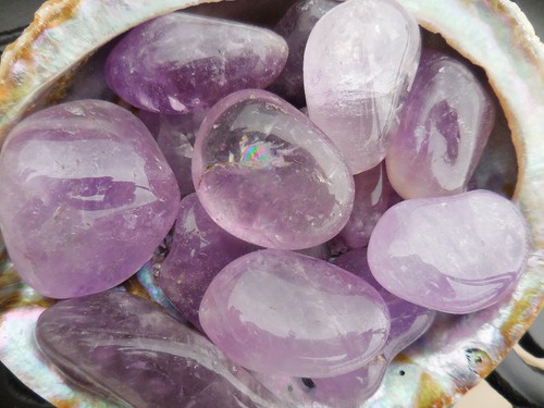 Large amethyst polished tumble - amethyst,