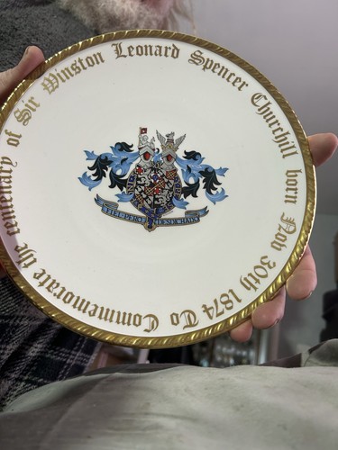 Winston churchill birth plate - churchill,