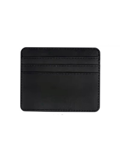 Leather card wallet slim - leather,